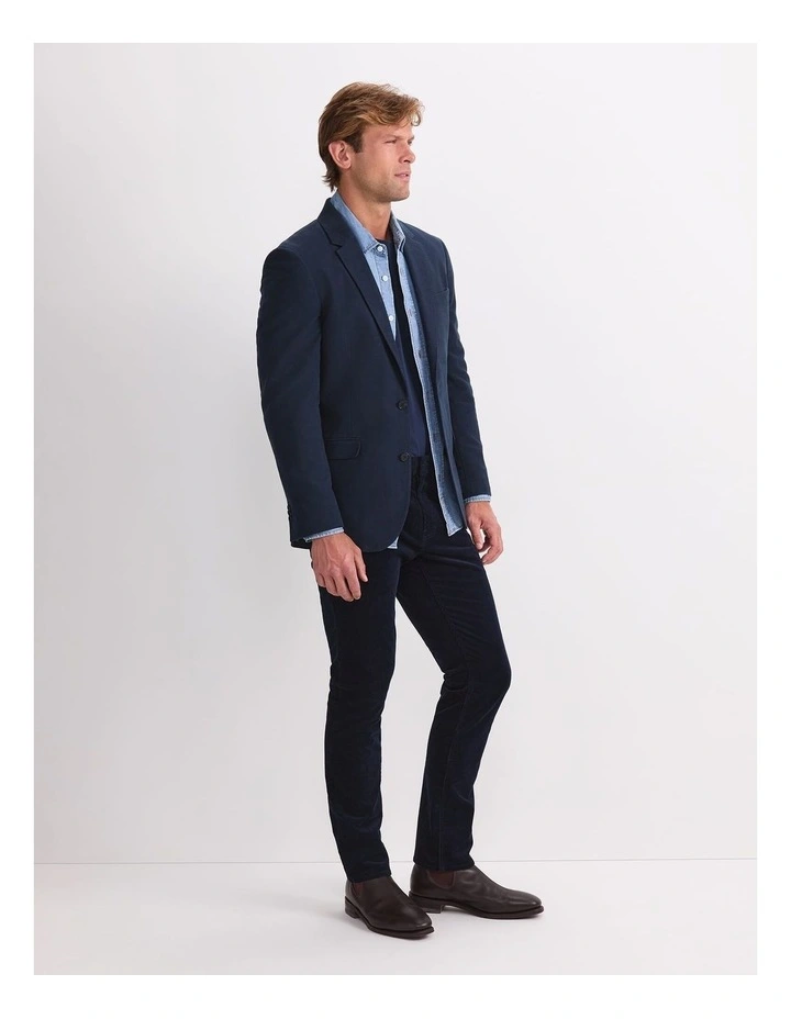 Italian Moleskin Jacket in Blue image 2