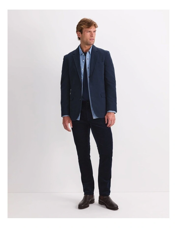 Italian Moleskin Jacket in Blue image 4