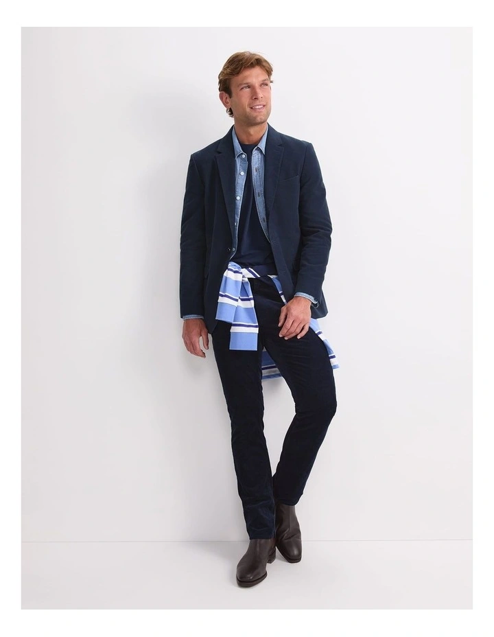 Italian Moleskin Jacket in Blue image 5