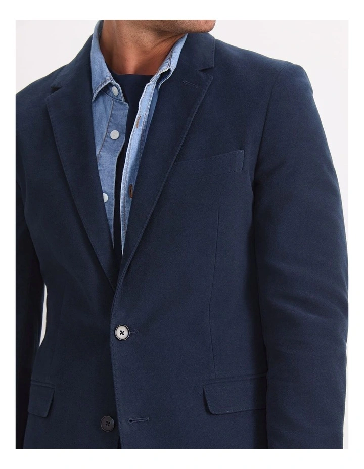 Italian Moleskin Jacket in Blue image 7