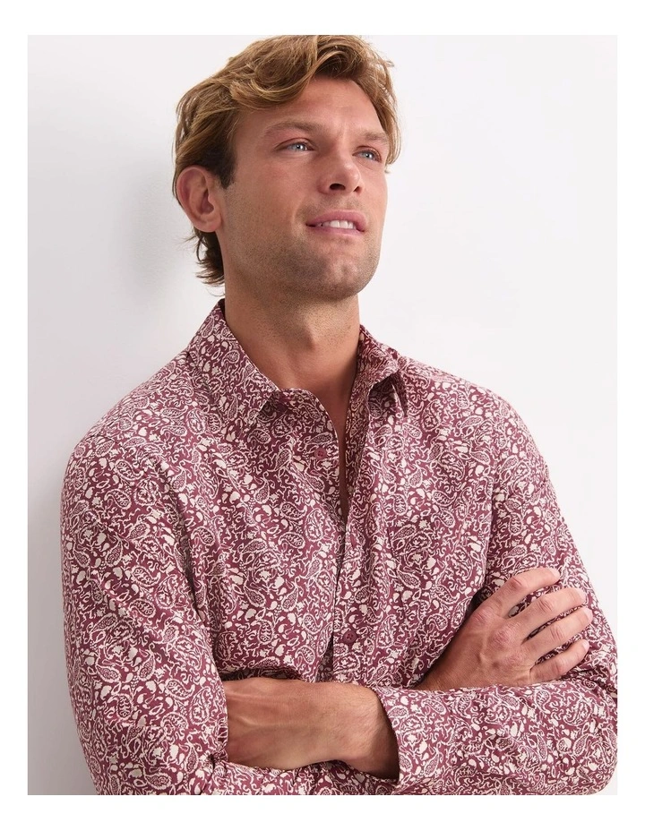 Long Sleeve James Paisley Shirt image 6