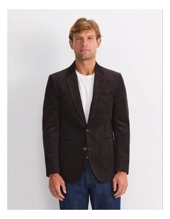 Cord Blazer in Brown