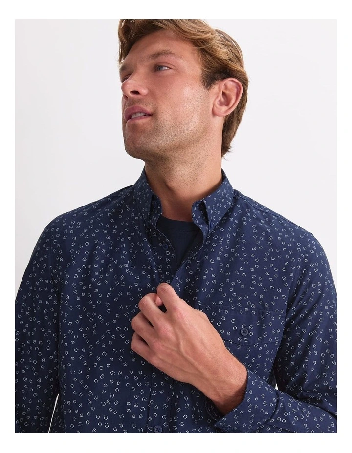 Long Sleeve Wyatt Printed Shirt image 5