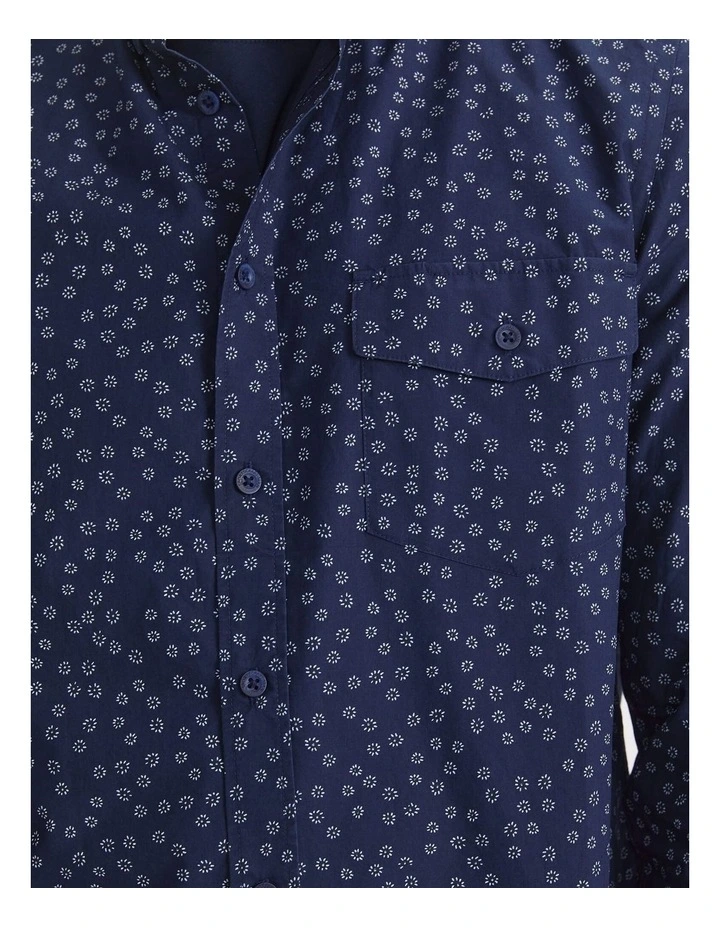 Long Sleeve Wyatt Printed Shirt image 6