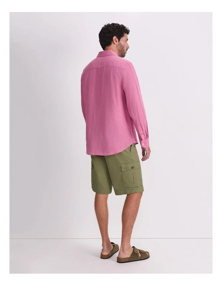 Linen Long Sleeve Delave Shirt image 2