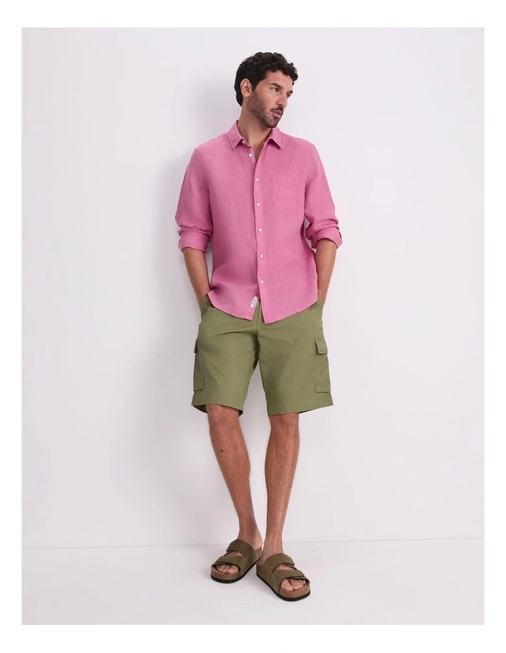 Linen Long Sleeve Delave Shirt image 5