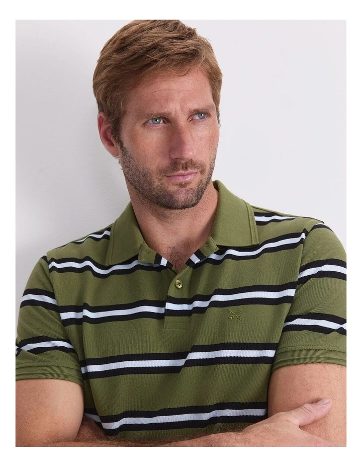 SC Bold Stripe Pique Polo image 6