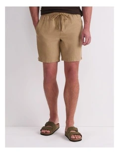 Caffery Yarn-Dyed Linen Short