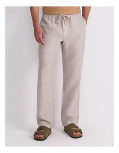 Caffery Yarn-Dyed Linen Pant