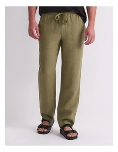 Caffery Yarn-Dyed Linen Pant