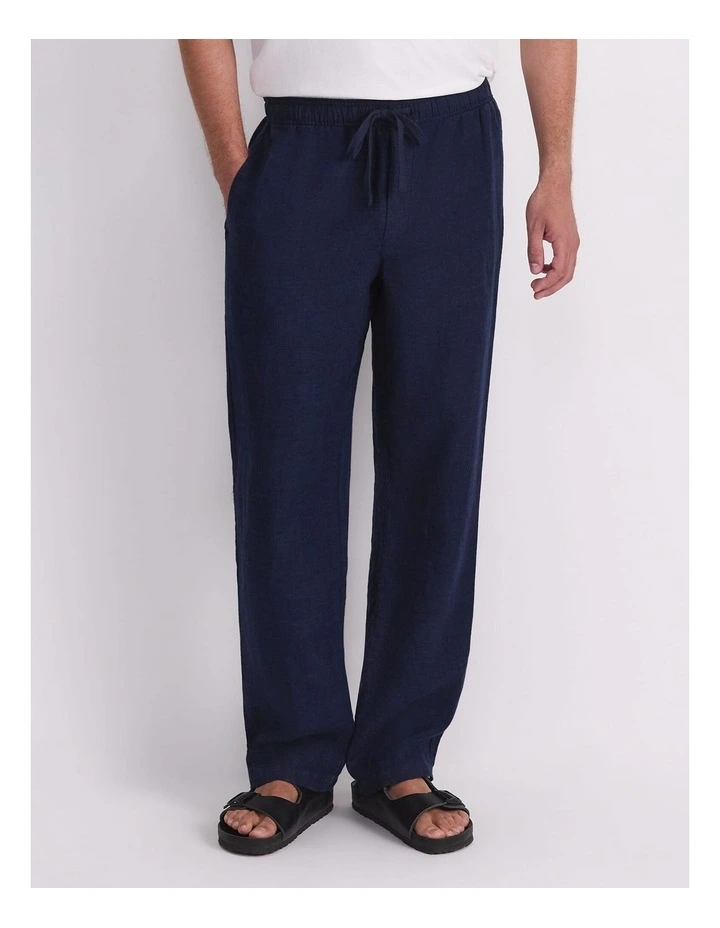 Caffery Yarn-Dyed Linen Pant image 1