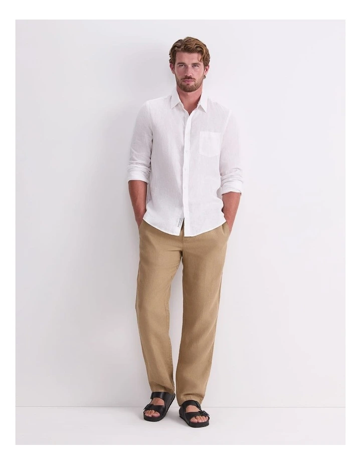 Caffery Yarn-Dyed Linen Pant image 3