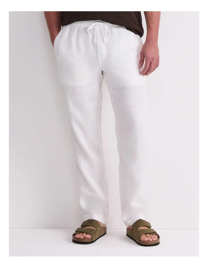 Caffery Yarn-Dyed Linen Pant image 1