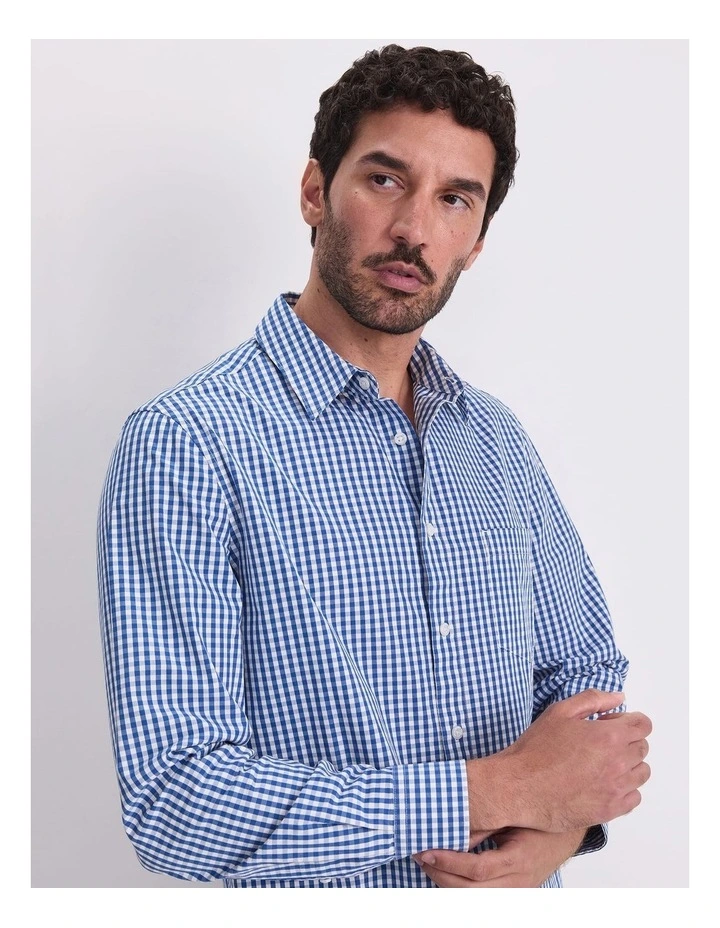 Thomas Long Sleeve Gingham Shirt image 6
