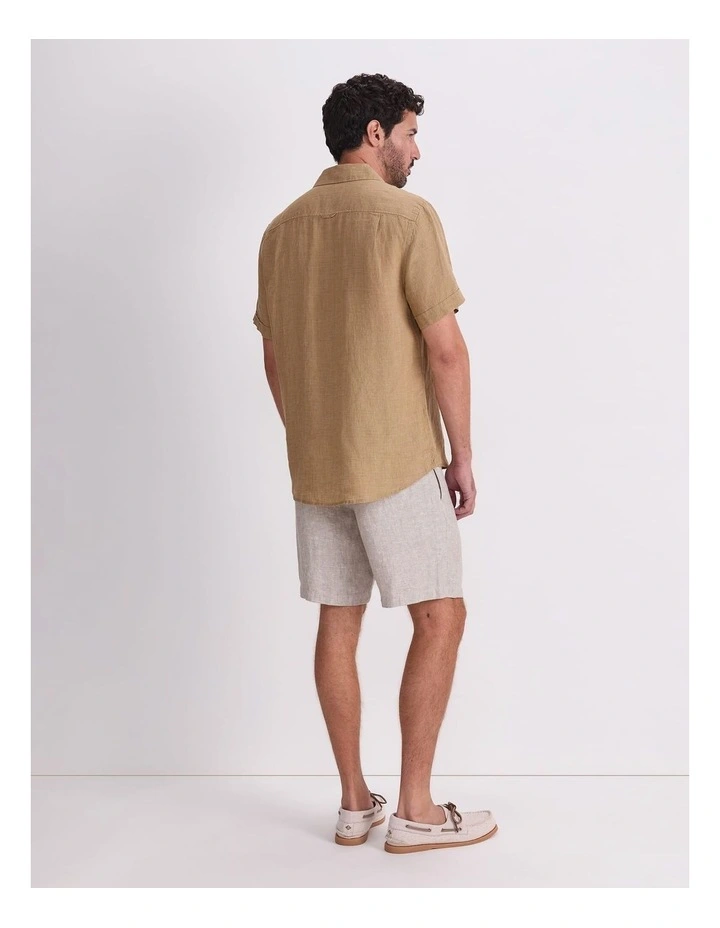 Short Sleeve Delave Linen Shirt image 2