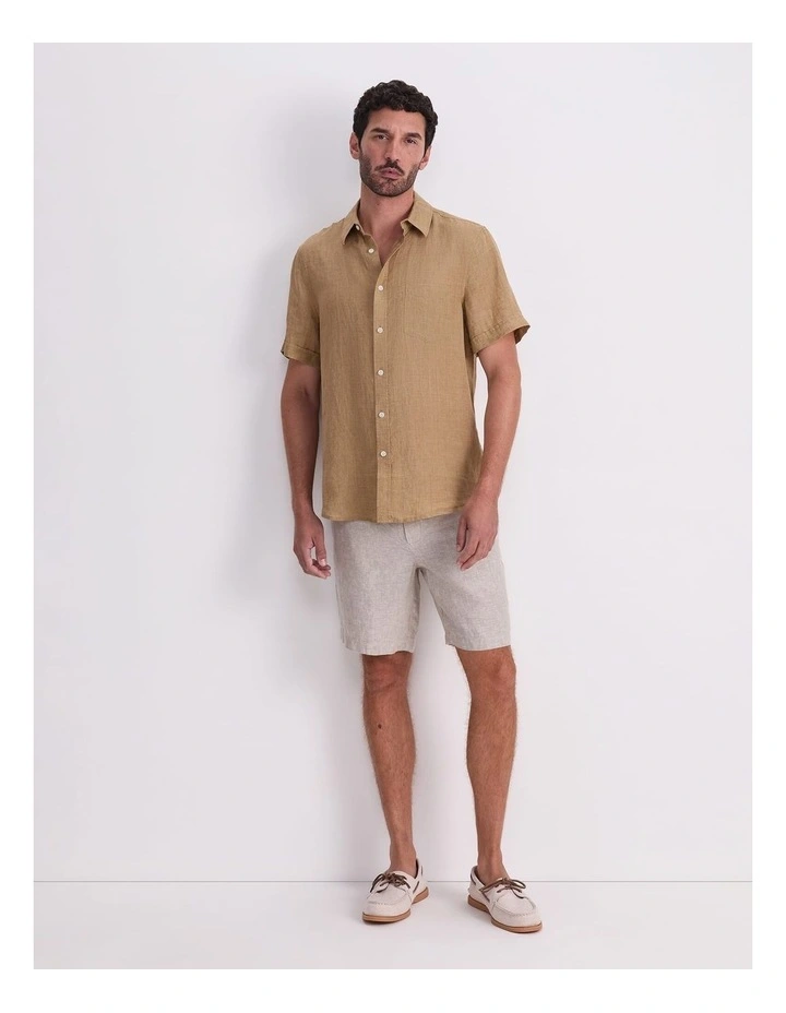 Short Sleeve Delave Linen Shirt image 4