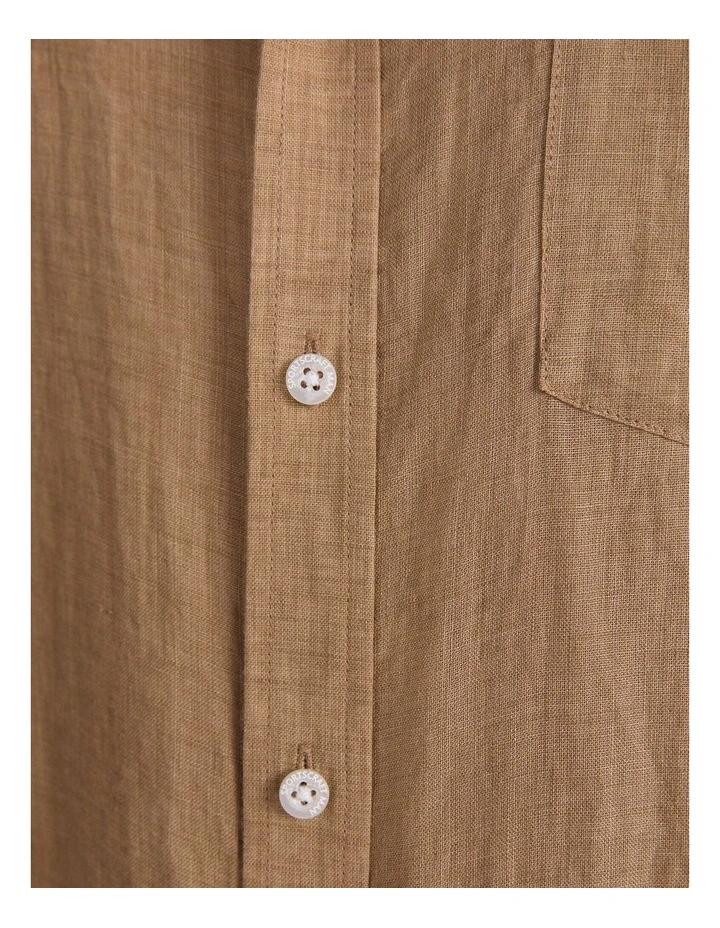 Short Sleeve Delave Linen Shirt image 7