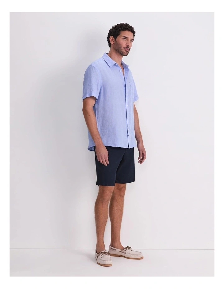 Short Sleeve Delave Linen Shirt image 3