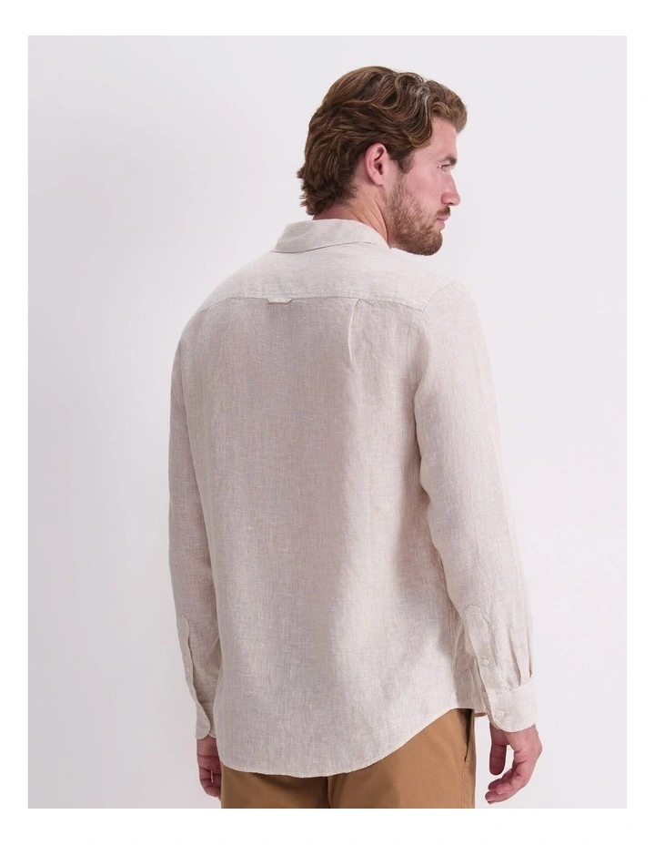 Vinnie Long Sleeve Linen Shirt image 2