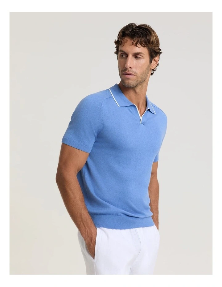 Brookes Tipped Knit Polo image 4