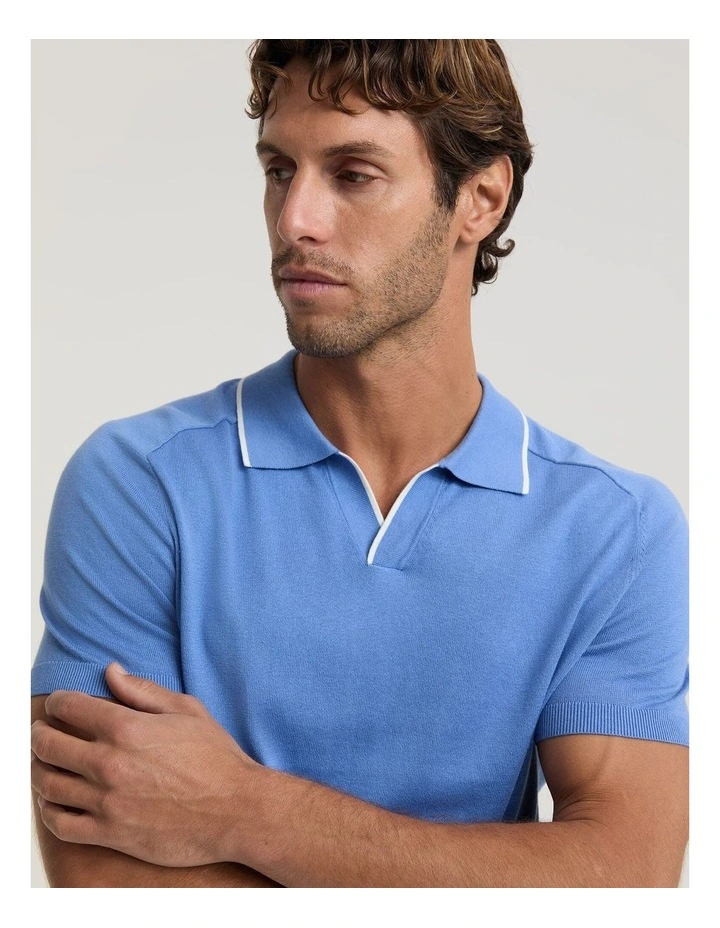 Brookes Tipped Knit Polo image 5