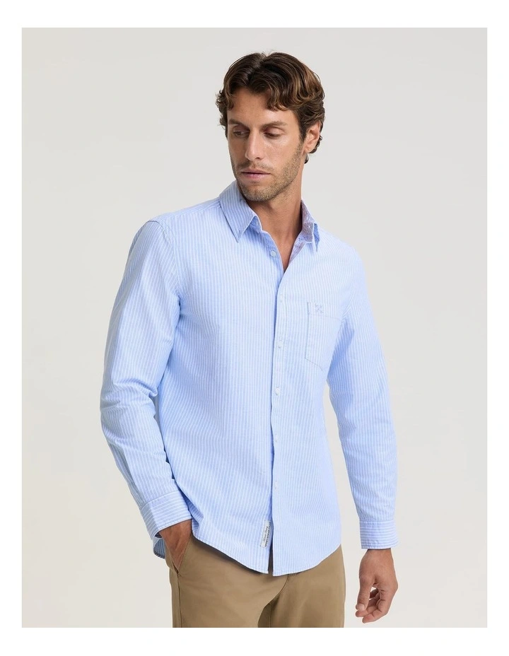 Oxford Long Sleeve Stripe Shirt image 4