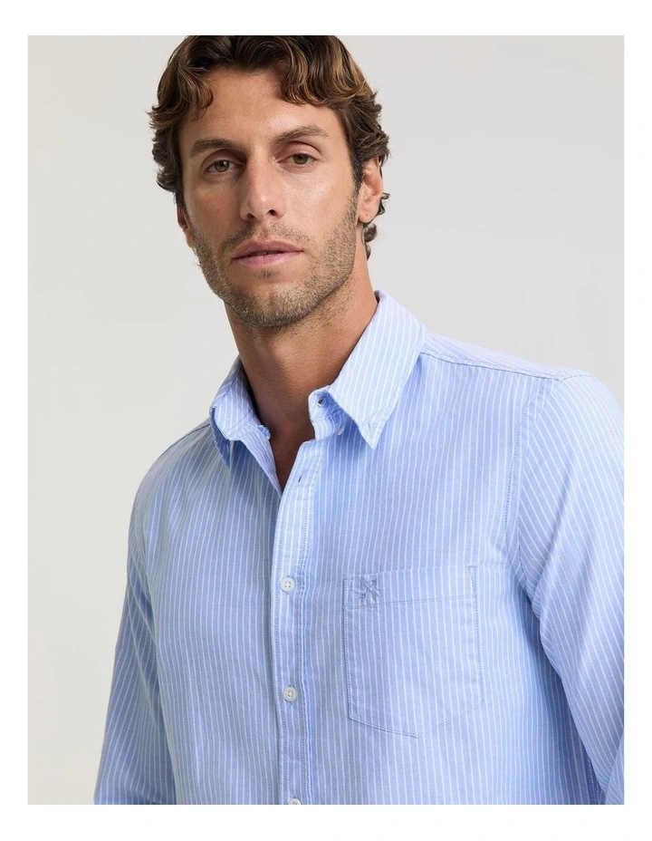 Oxford Long Sleeve Stripe Shirt image 5