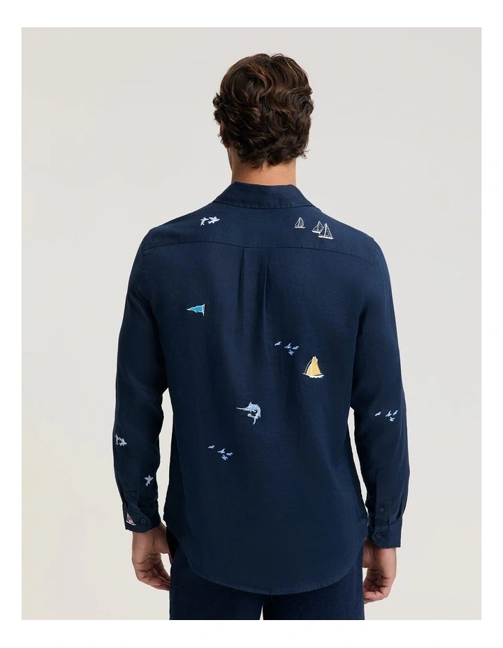 Halyard Long Sleeve Linen Shirt image 2