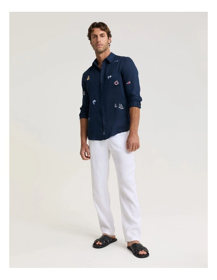 Halyard Long Sleeve Linen Shirt image 3
