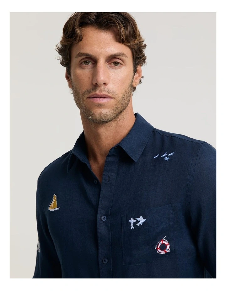 Halyard Long Sleeve Linen Shirt image 5