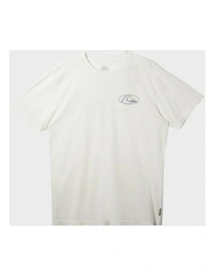 Bubble Oval Short Sleeves T-shirt in Gardenia