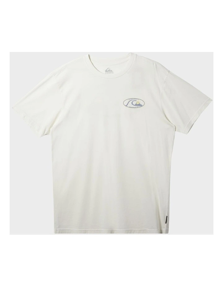 Bubble Oval Short Sleeves T-shirt in Gardenia image 1