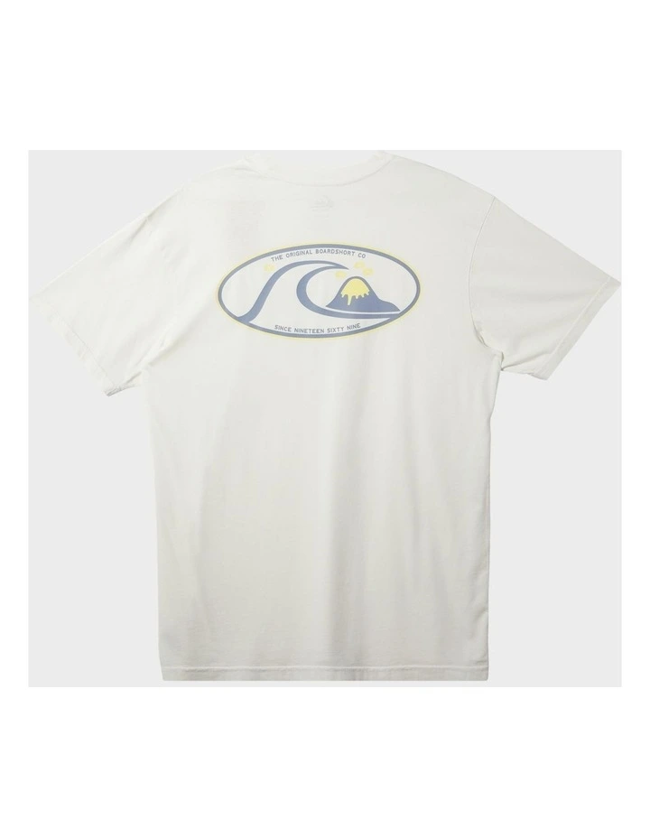 Bubble Oval Short Sleeves T-shirt in Gardenia image 2