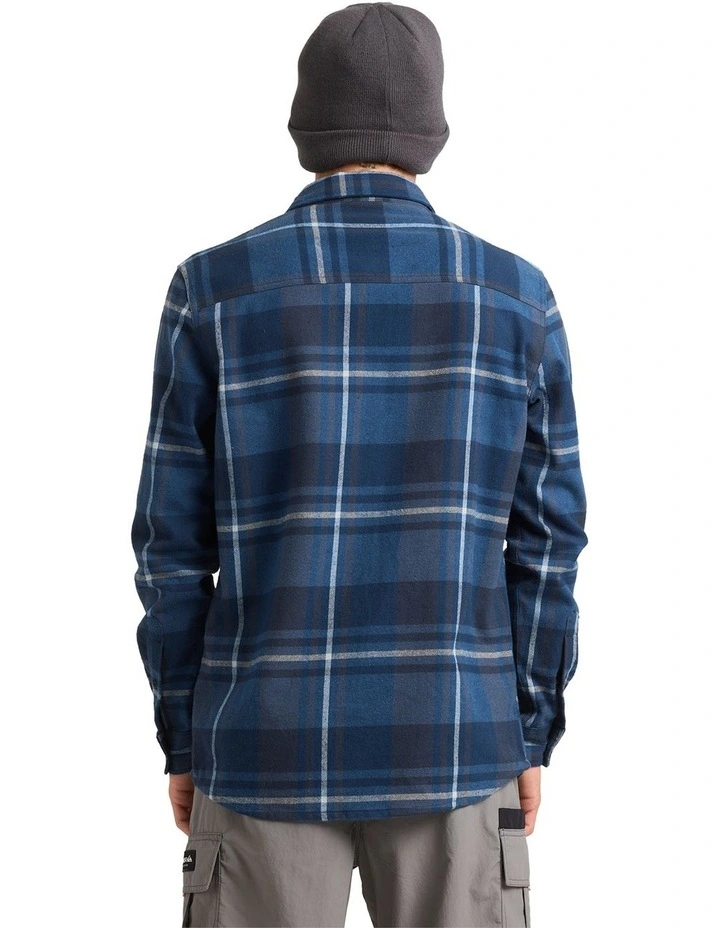 Scribe Plaid Long Sleeve Shirt in Navy image 2
