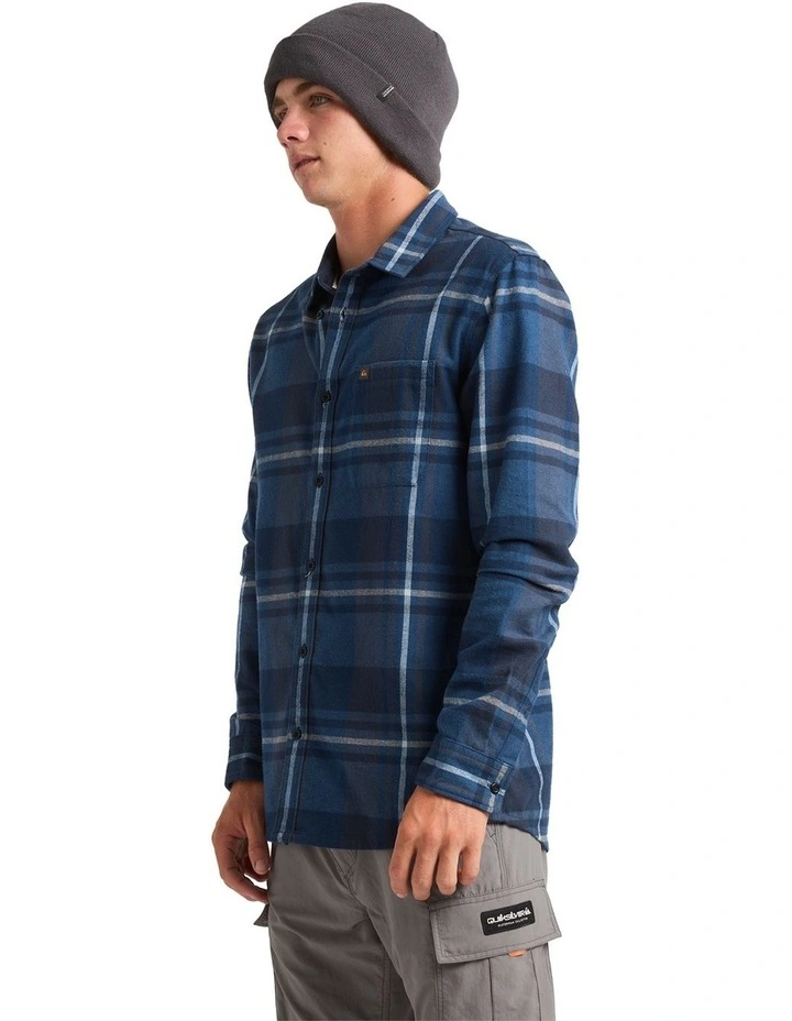 Scribe Plaid Long Sleeve Shirt in Navy image 3