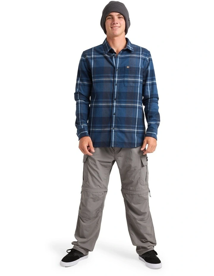 Scribe Plaid Long Sleeve Shirt in Navy image 4