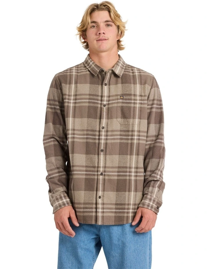 Scribe Plaid Long Sleeve Shirt in Brown image 1