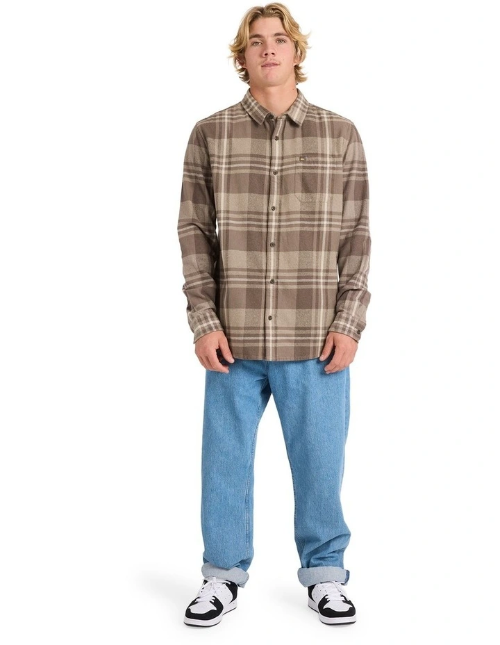 Scribe Plaid Long Sleeve Shirt in Brown image 5