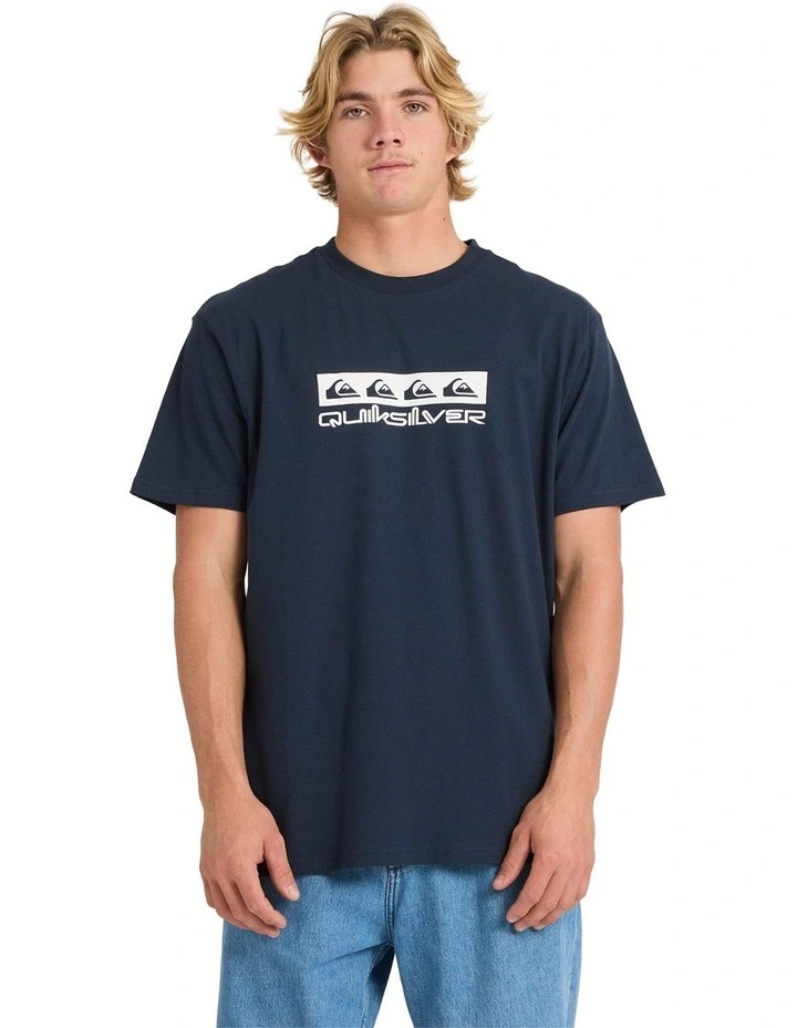 Omni Box T-shirt in Dark Navy image 1