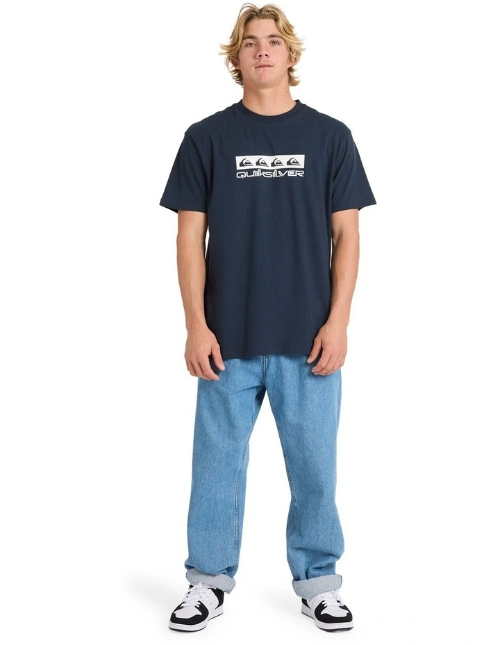 Omni Box T-shirt in Dark Navy image 5