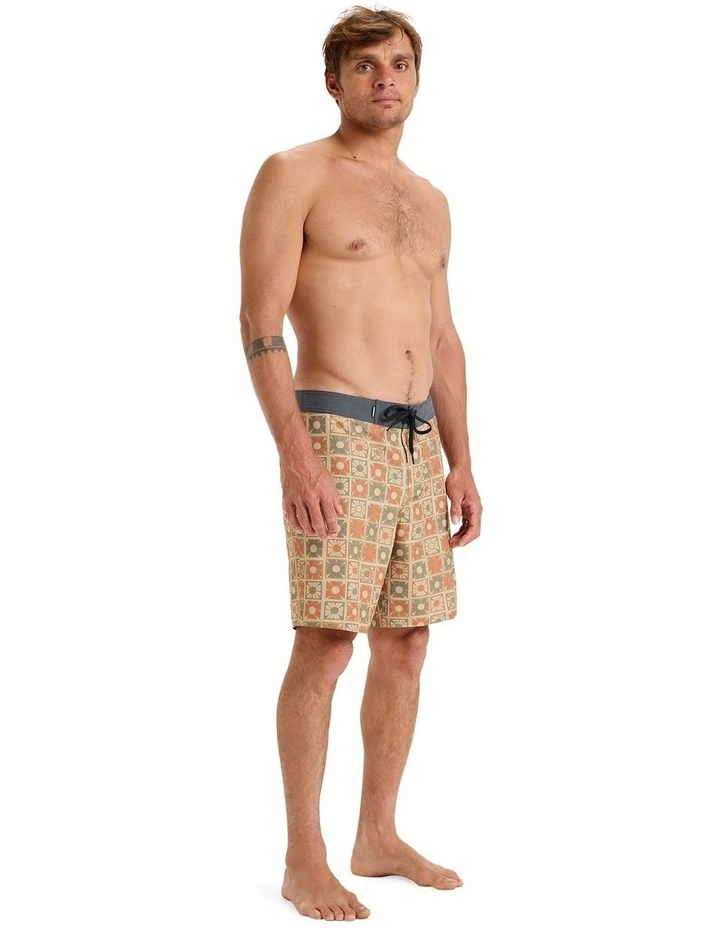 Surfsilk Straight Leg Board Shorts 18 Inch in Brown image 4