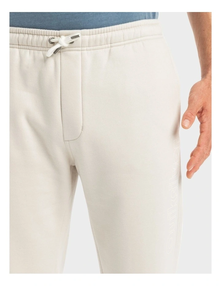 Salt Water Elastic Waist Joggers in Beige image 4