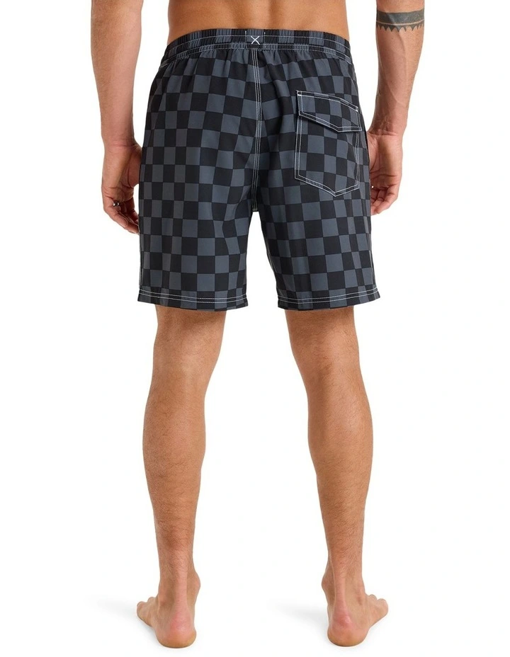 Original Straight Leg 17 Inch Boardshorts in Black image 2