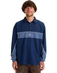 Mercury Rugby Long Sleeves Shirt in Blue