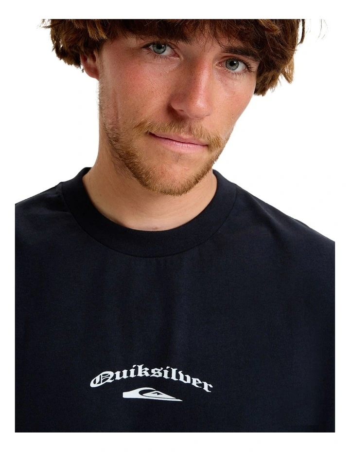 Stretch Tribal Long Sleeve T-shirt in Black image 4