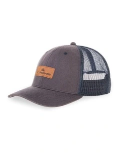 Down The Hatch Trucker Cap in Black