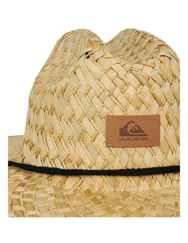 Pierside Print Straw Hat in Brown image 4