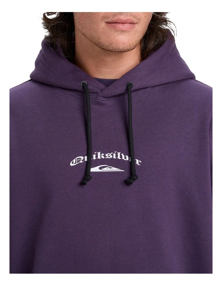 Stretch Tribal Pullover Hoodie in Purple image 4