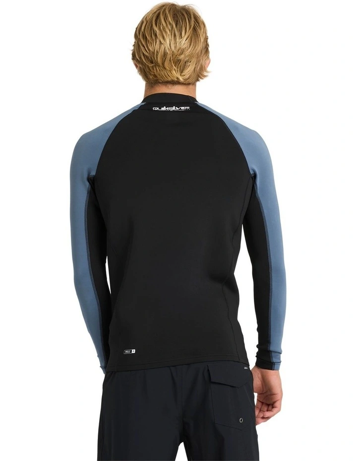 Everyday Heat Panel Long Sleeve Rash Vest in China Blue image 2