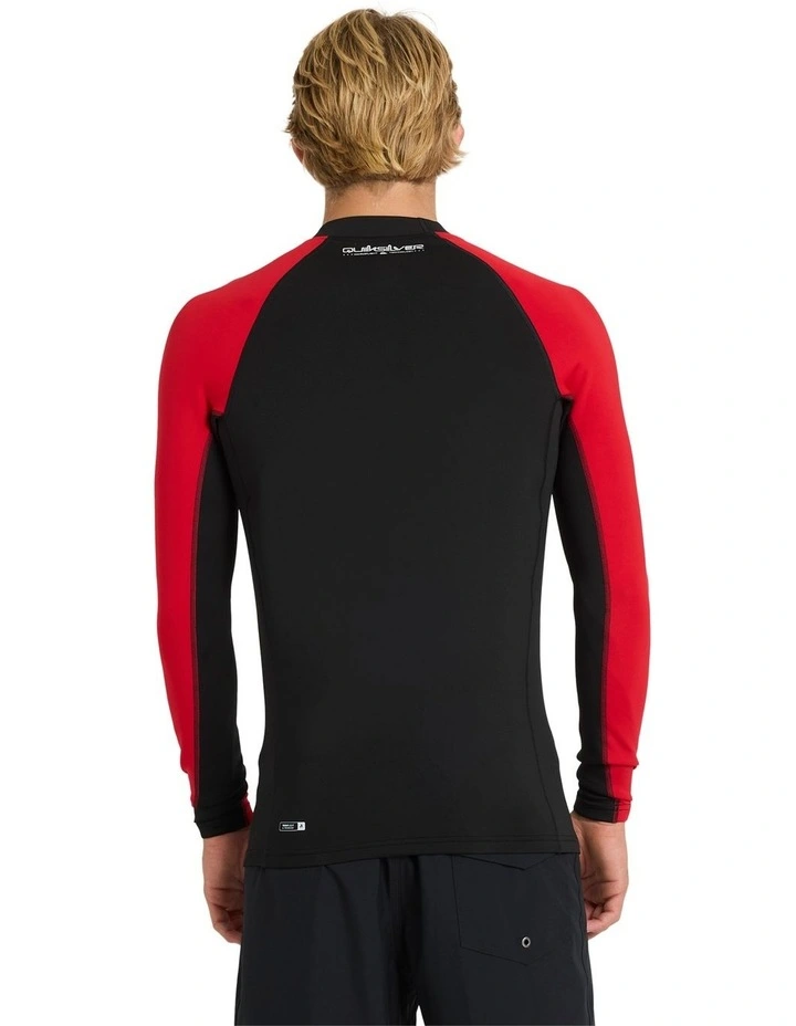 Everyday Heat Panel Long Sleeve Rash Vest in Salsa image 2